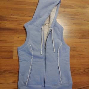 Old Navy Fleece Lined Hoodie Vest Size Medium